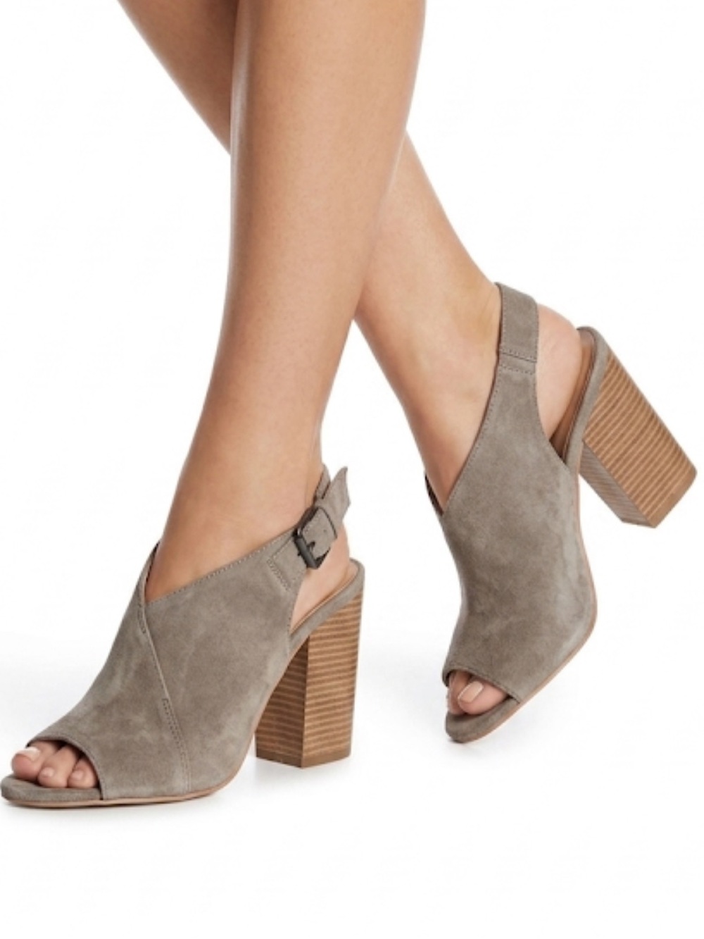 Joe’s Jeans “Cameron” Wedge Sandal in tan/taupe